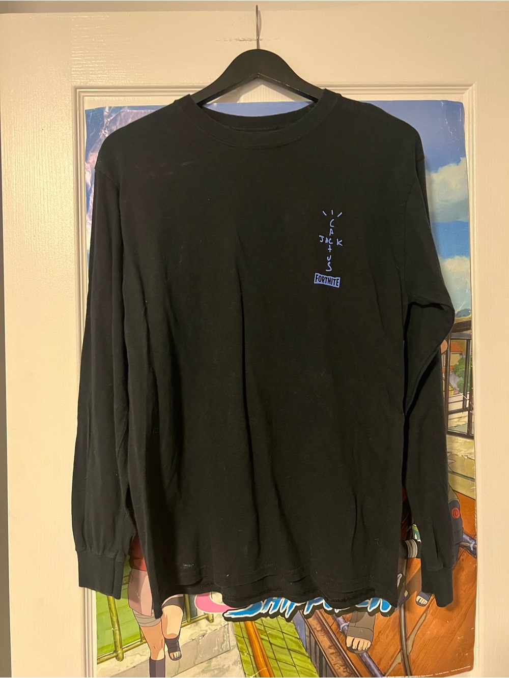 Cactus Jack x Fortnite Black Long Sleeve Tee